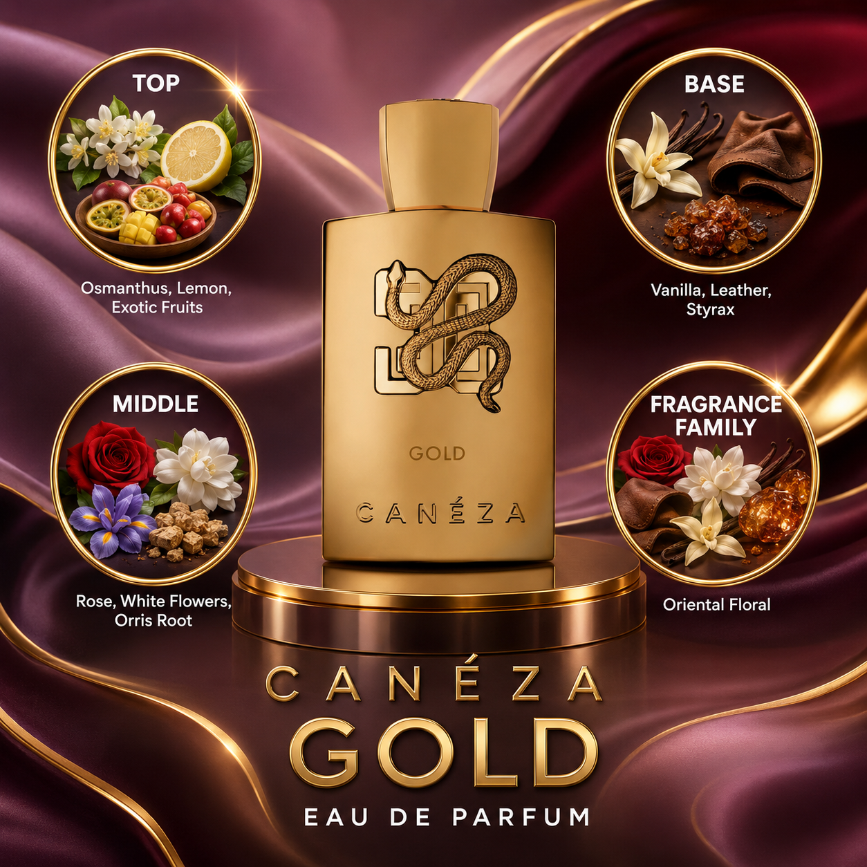 Canéza: Gold Perfume Sample