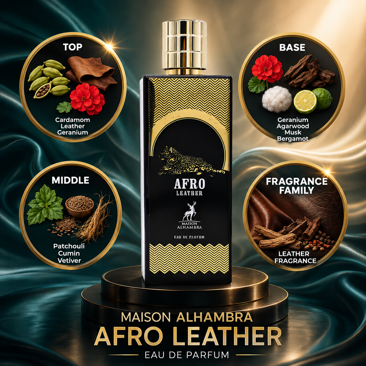 Maison Alhambra Afro Leather Perfume Sample