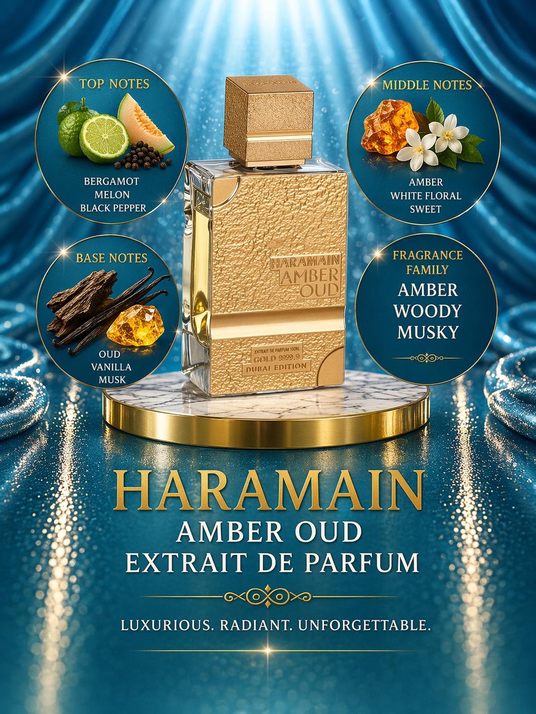 Al Haramain: Amber Oud Gold 999.9 Dubai Edition Perfume Sample