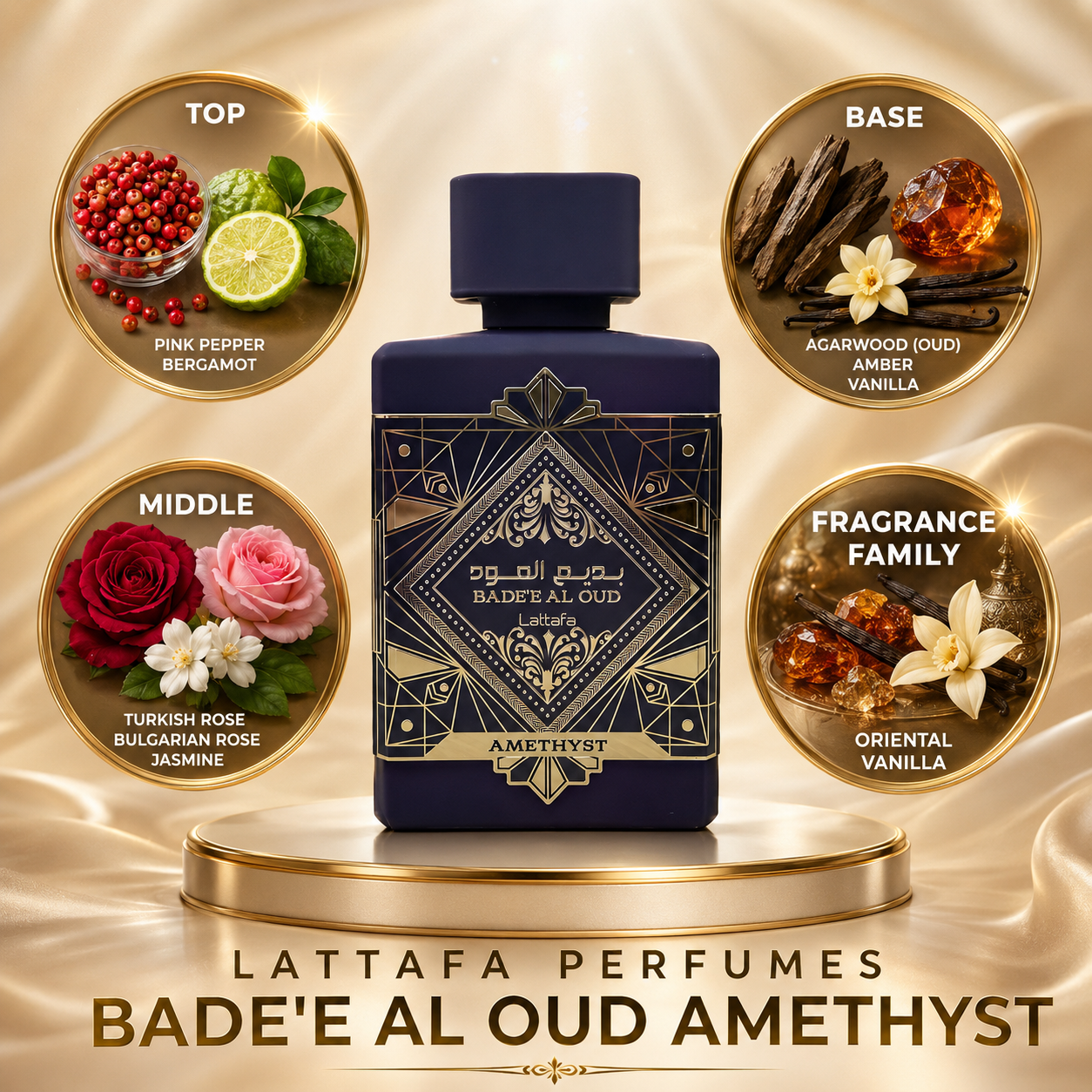 Lattafa: Bade’e Al Oud Amethyst Perfume Sample