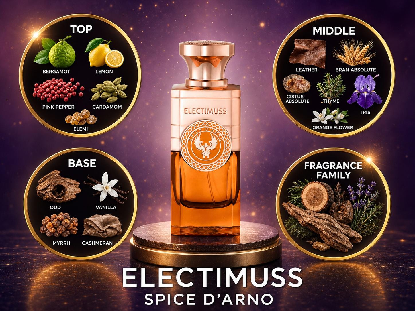 Electimuss Spiced D'Arno 10ml Decant - Luxury Niche Fragrance