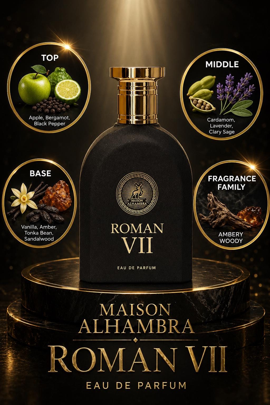 Maison Alhambra: Roman VII Perfume Sample