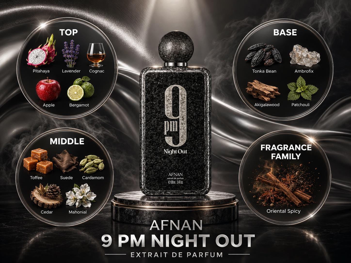 Afnan: 9 PM Night Out Perfume Sample