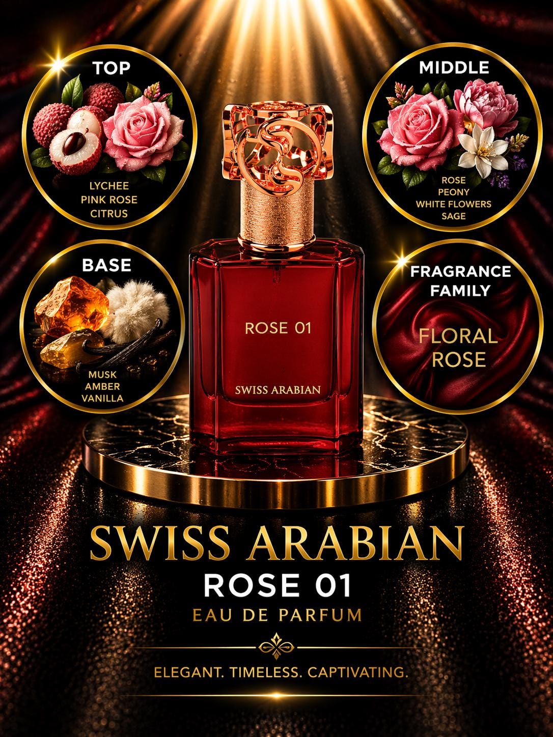 Swiss Arabian Rose 01 Perfume Sample