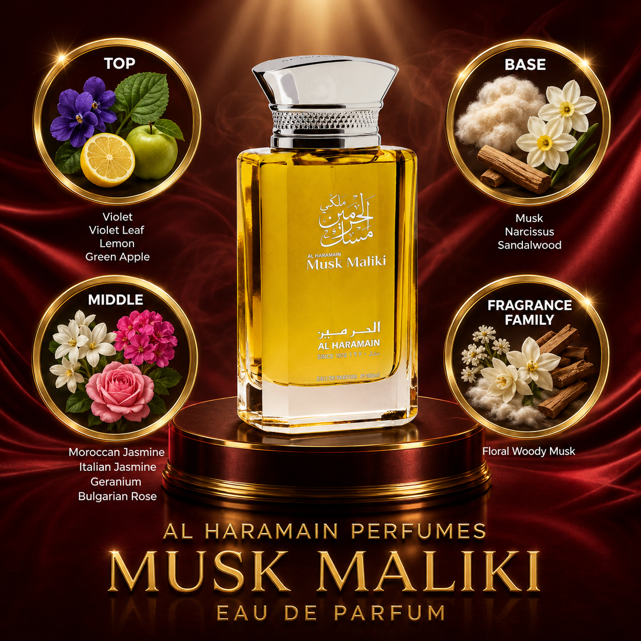 Al Haramain Musk Maliki Perfume Sample