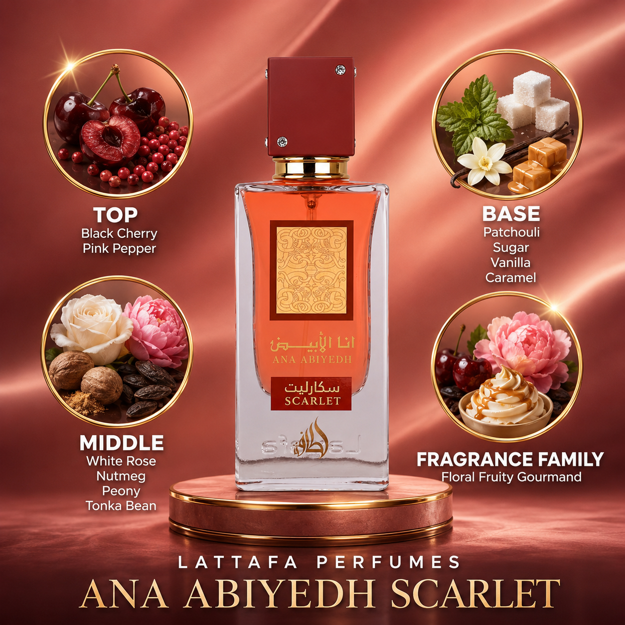Lattafa: Ana Abiyedh Scarlet Sample