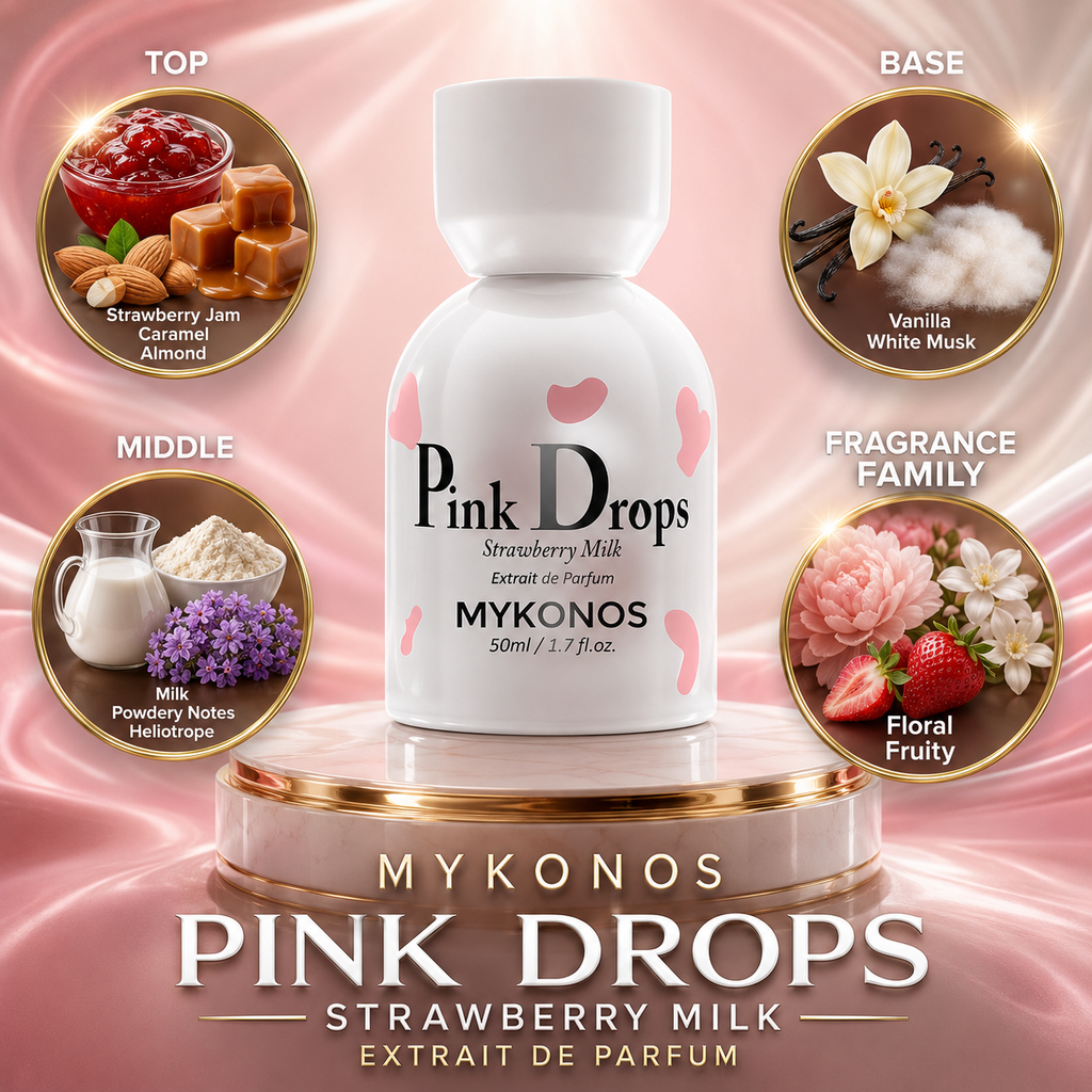 Mykonos:  Pink Drops Extrait de Parfum Perfume Sample