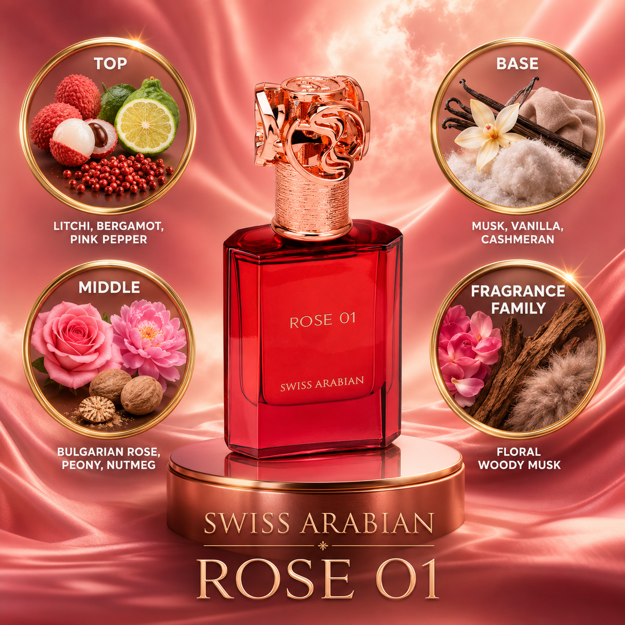 Swiss Arabian Rose 01 Perfume Sample