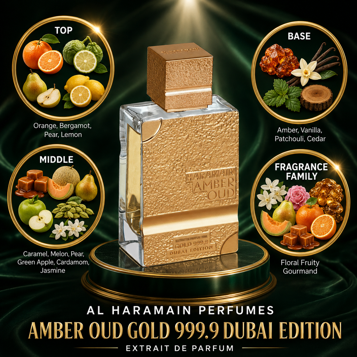 Al Haramain: Amber Oud Gold 999.9 Dubai Edition Perfume Sample