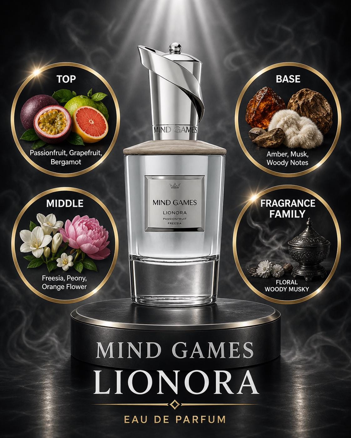 Mind Games Lionora 10ml Decant - Luxury Niche Fragrance