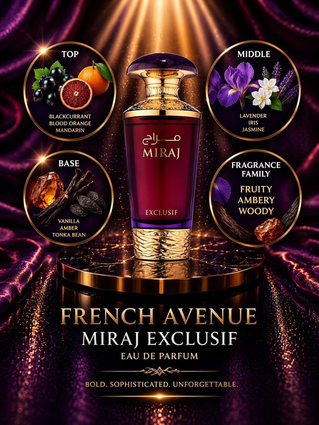French Avenue Miraj Exclusif Perfume Sample