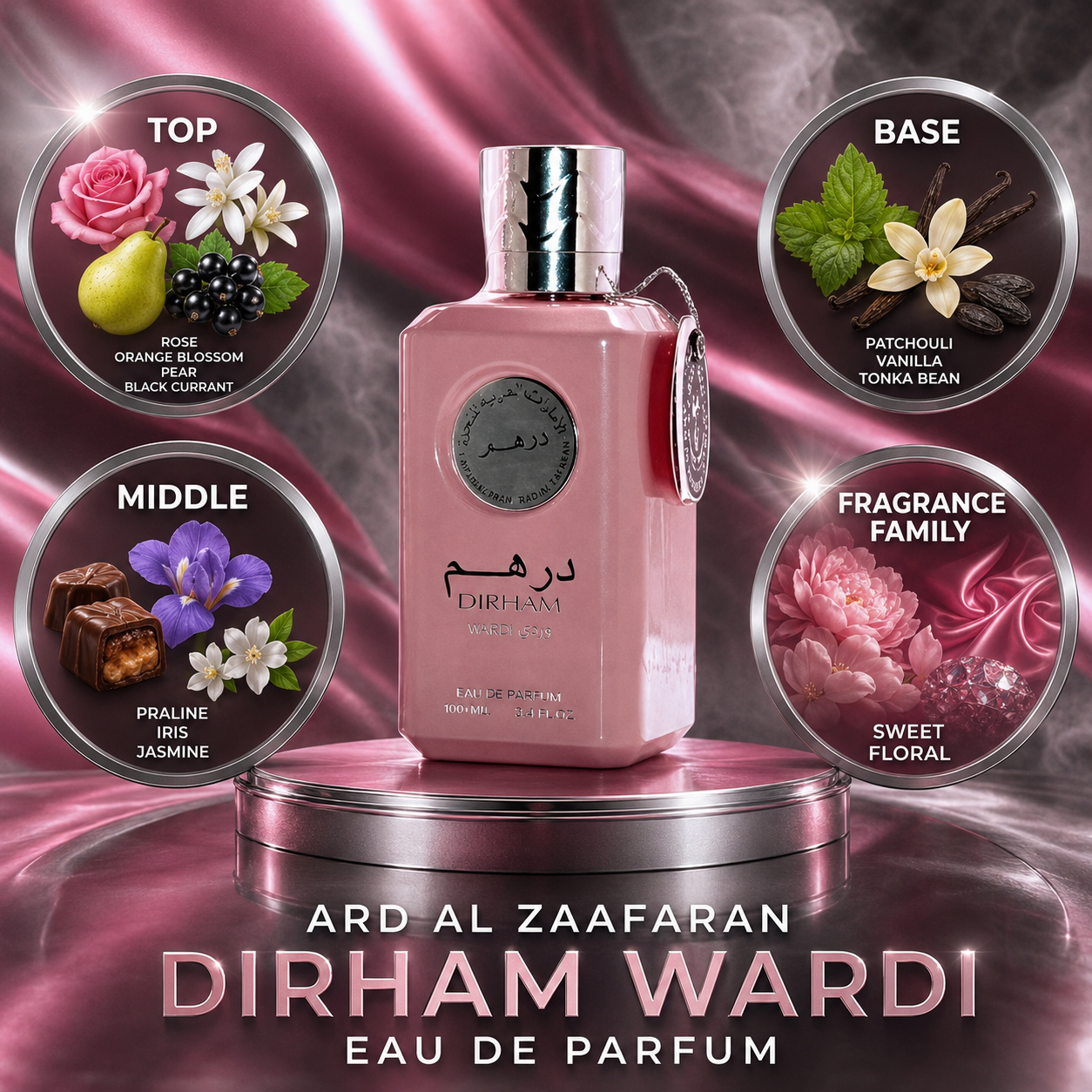 Ard Al Zaafaran: Dirham Wardi Perfume Sample