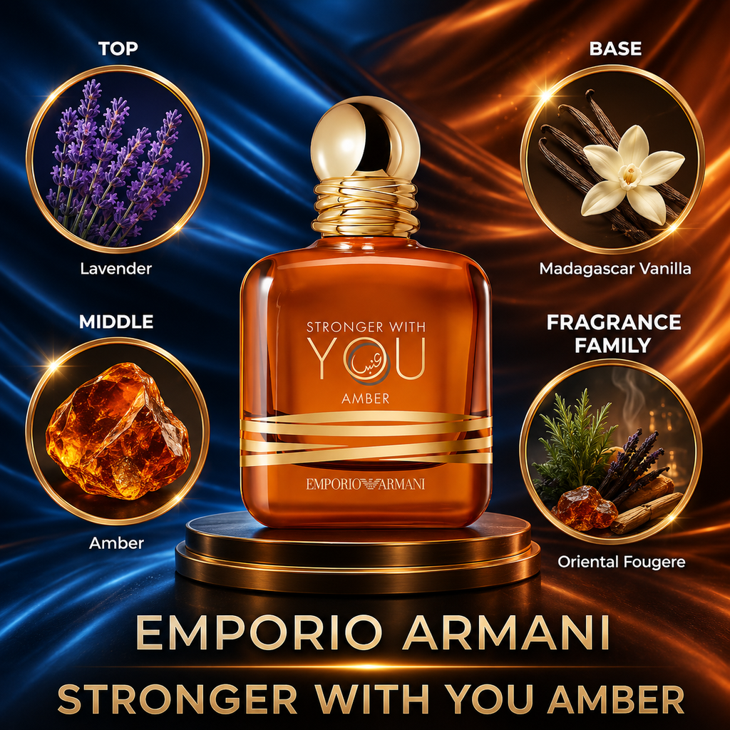Armani:  Stronger With You Amber - Luxury Niche Fragrance