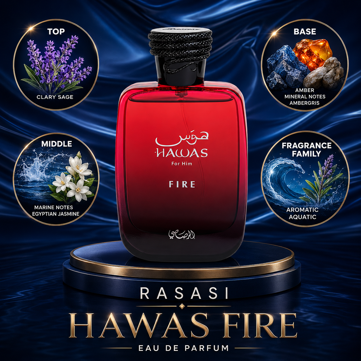Rasasi: Hawas Fire Perfume Sample