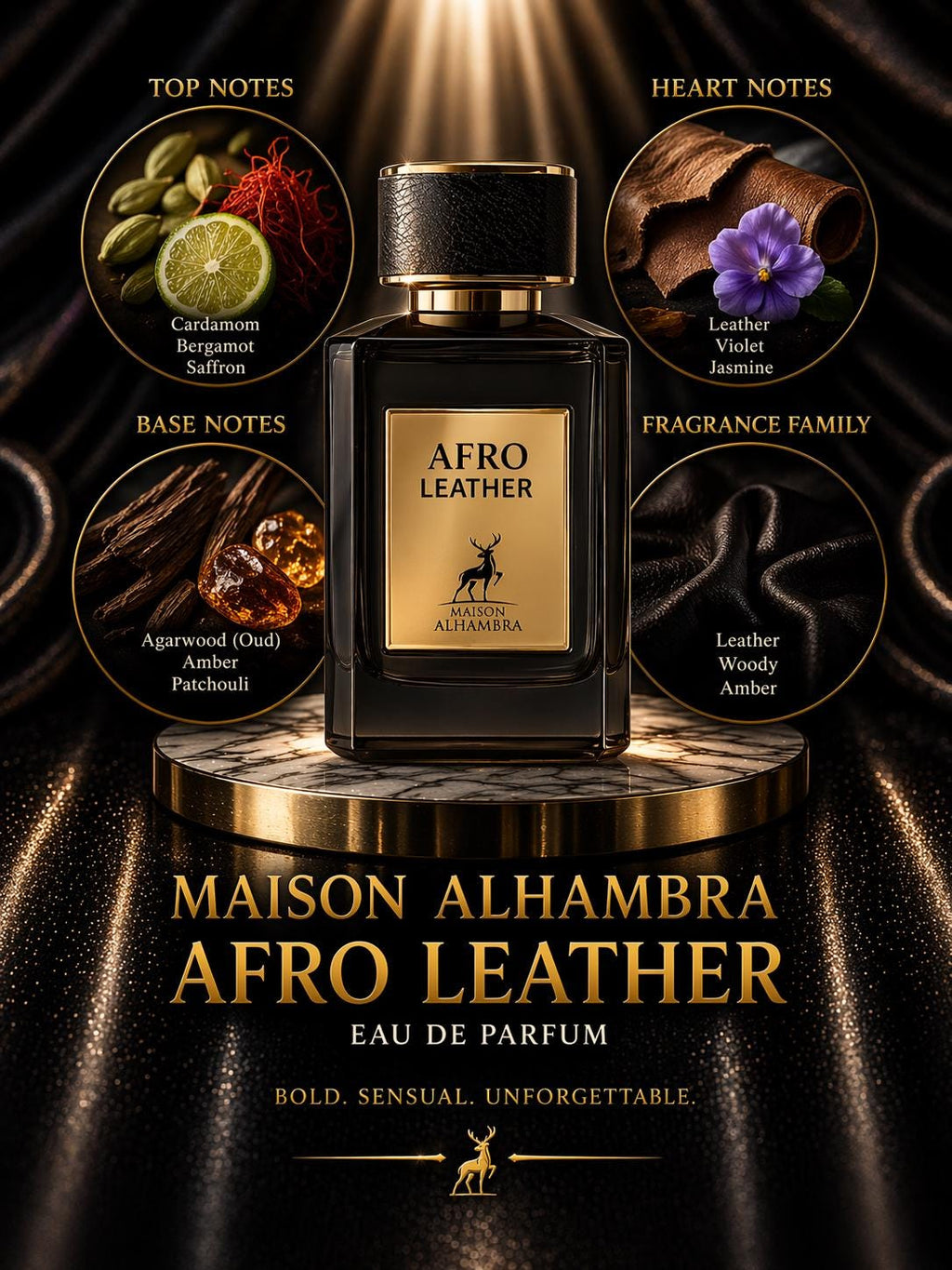 Maison Alhambra Afro Leather Perfume Sample