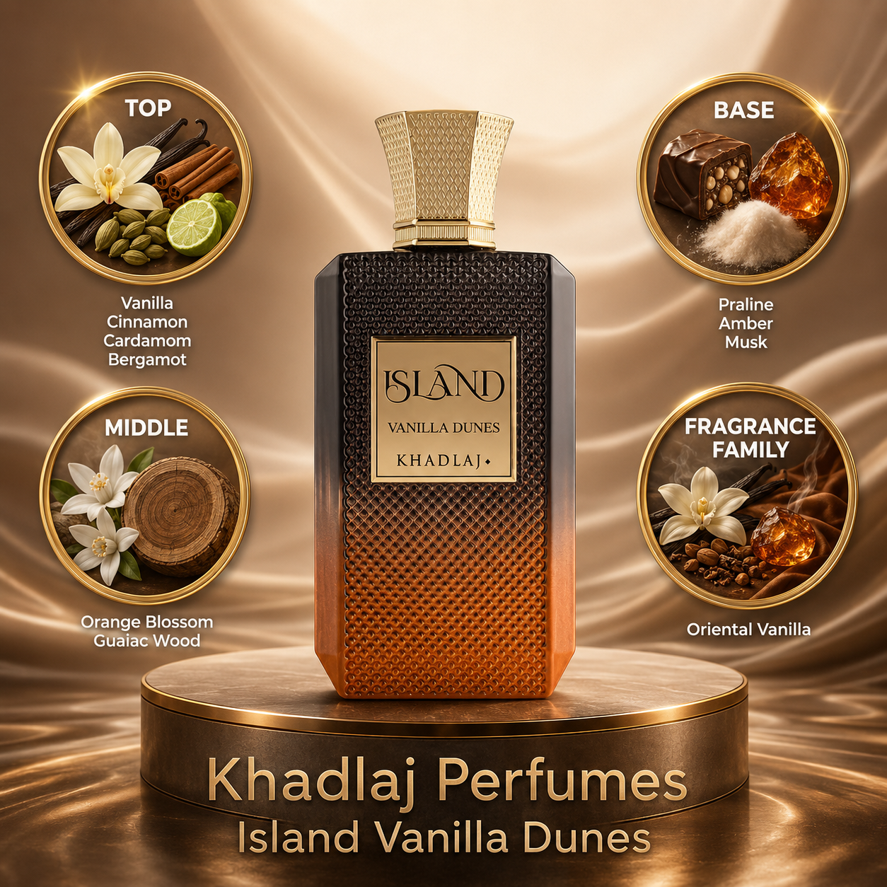 Khadlaj: Island Vanilla Dunes Perfume Sample