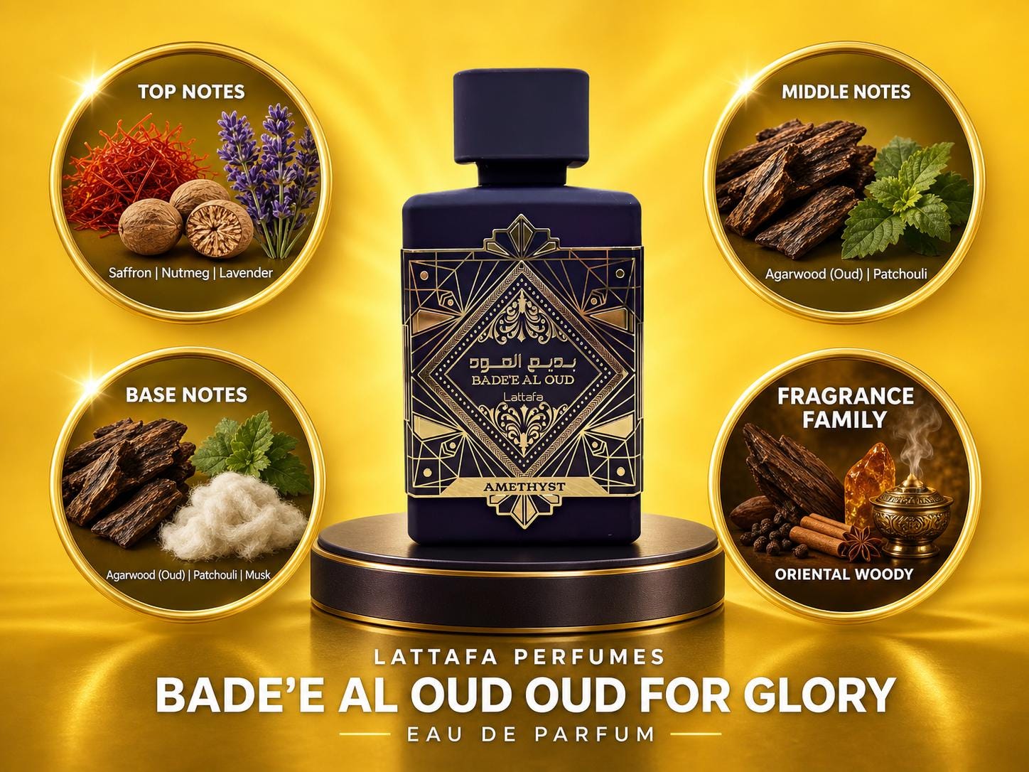 Lattafa: Bade’e Al Oud Oud for Glory Perfume Sample