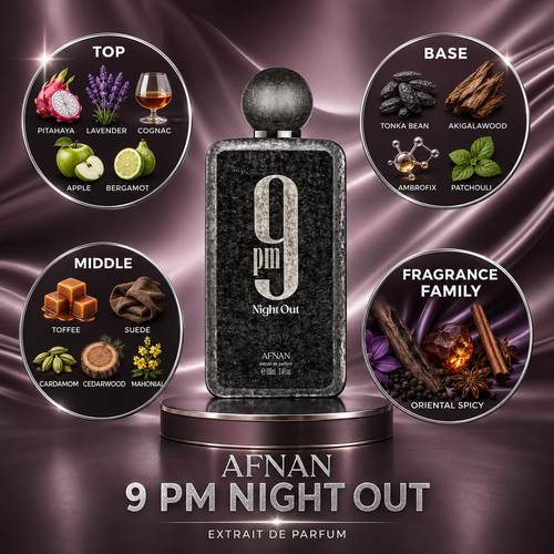 Afnan: 9 PM Night Out Perfume Sample