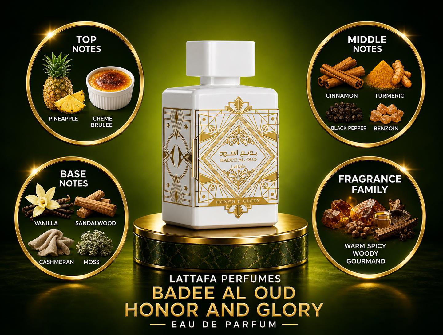 Lattafa: Bade’e Al Oud Honor & Glory Perfume Sample